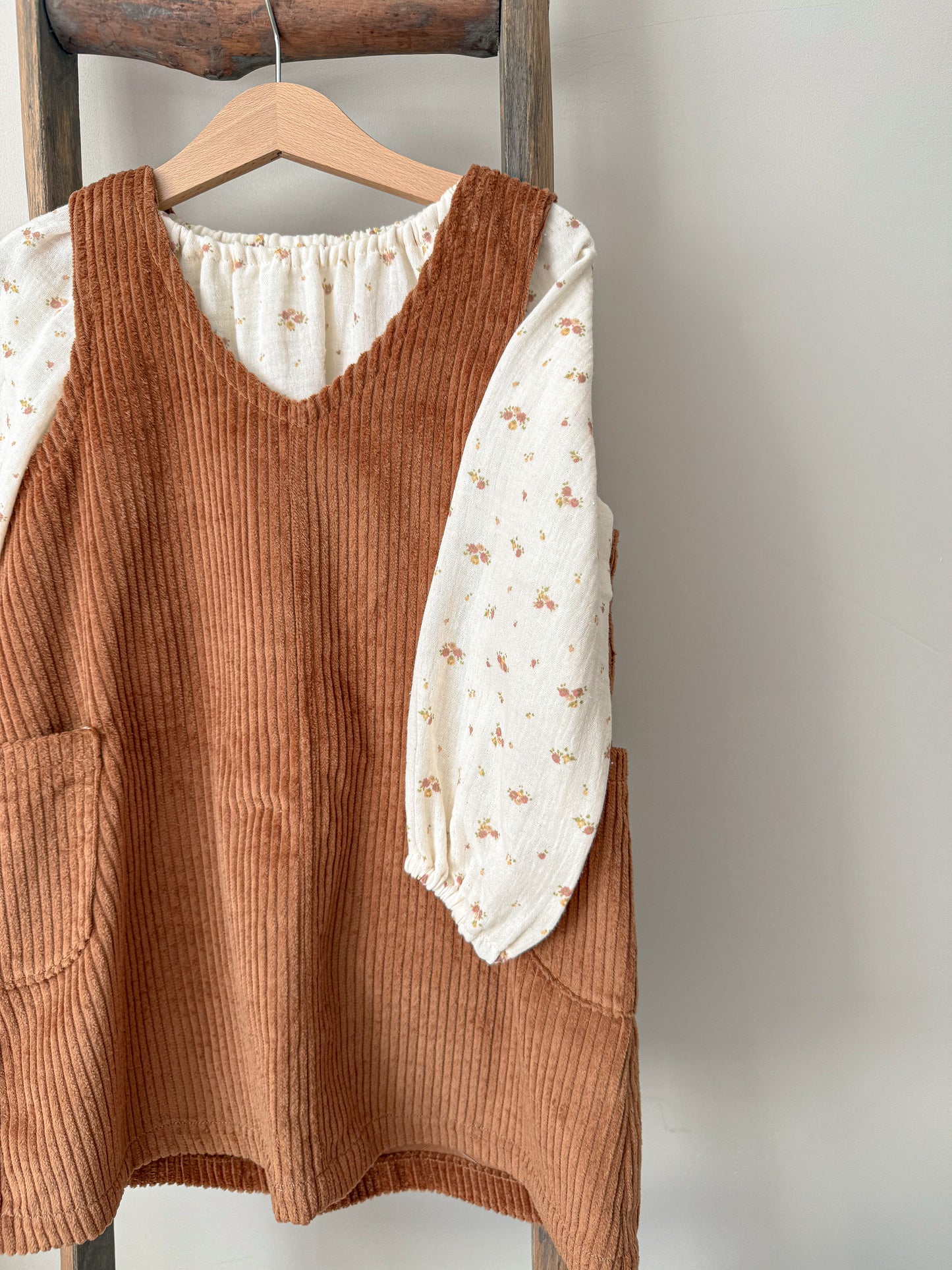 Madeleine Corduroy Pinafore Dress
