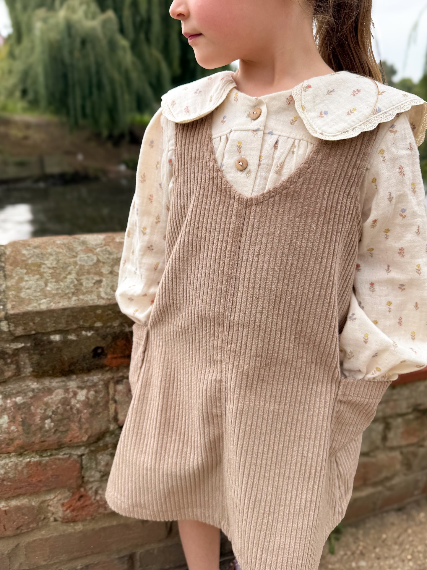 Madeleine Corduroy Pinafore Dress