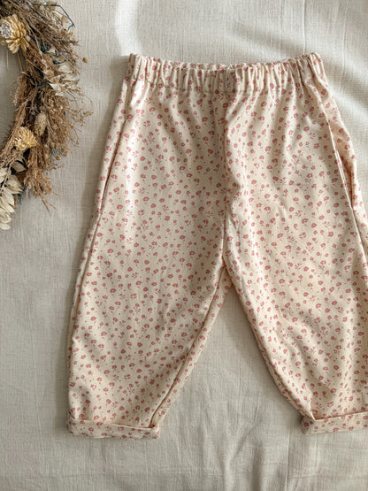 Layla Trousers - Rose Botanical
