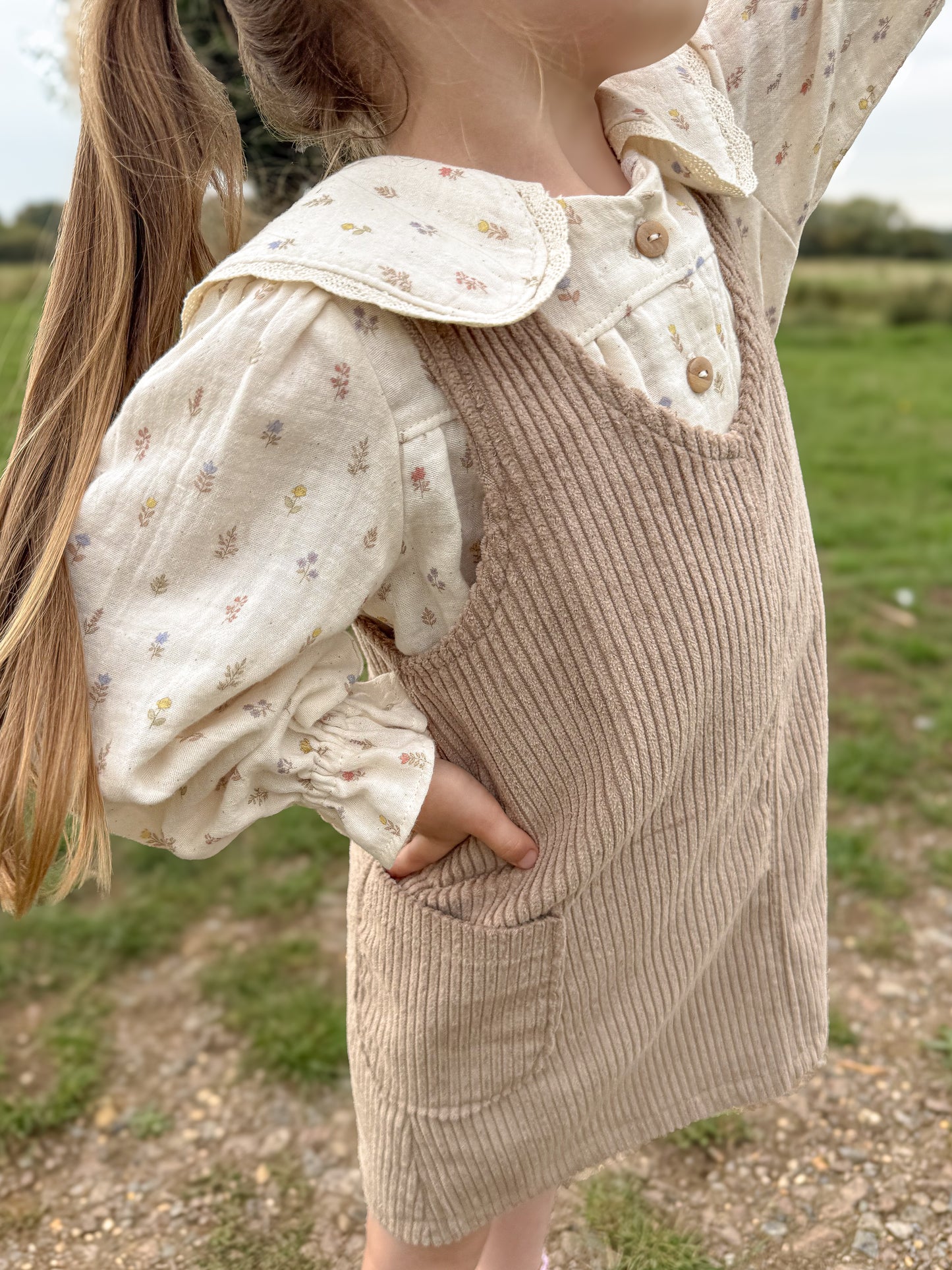 Madeleine Corduroy Pinafore Dress