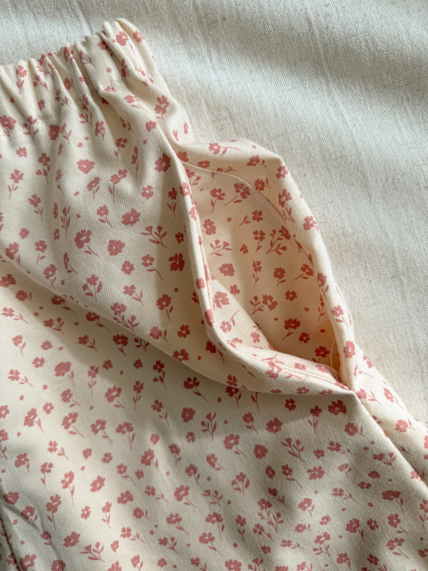 Layla Trousers - Rose Botanical