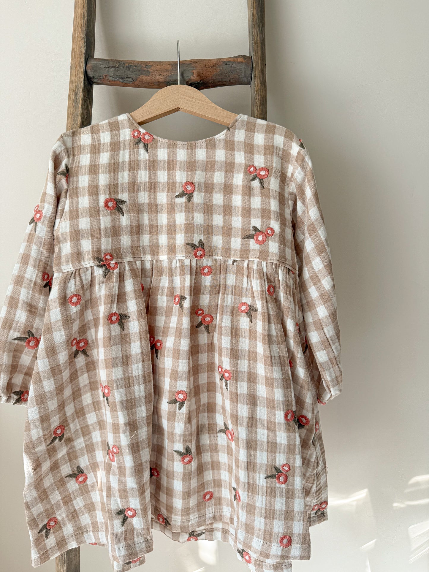 Ottilie Dress - Gingham Embroidery