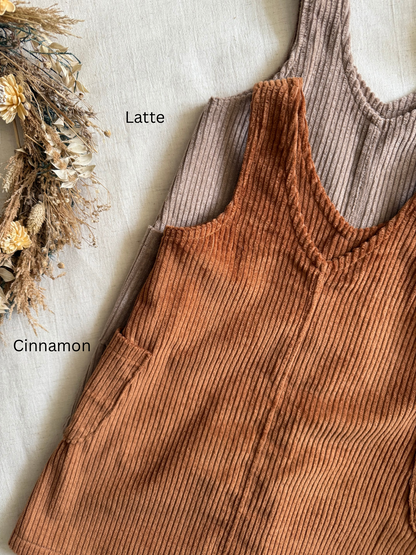 Madeleine Corduroy Pinafore Dress